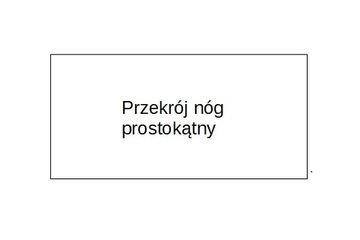 Przekrój nóg prostokątny - DOSTĘPNE do 10 dni